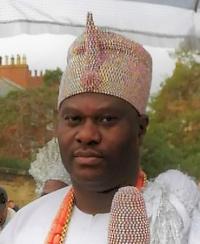 the ooni walking on the streets of oxford