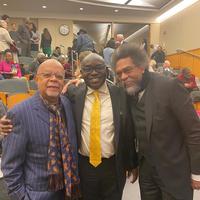 after his lecture professors henry louis gates jn wale adebanwi and cornell west